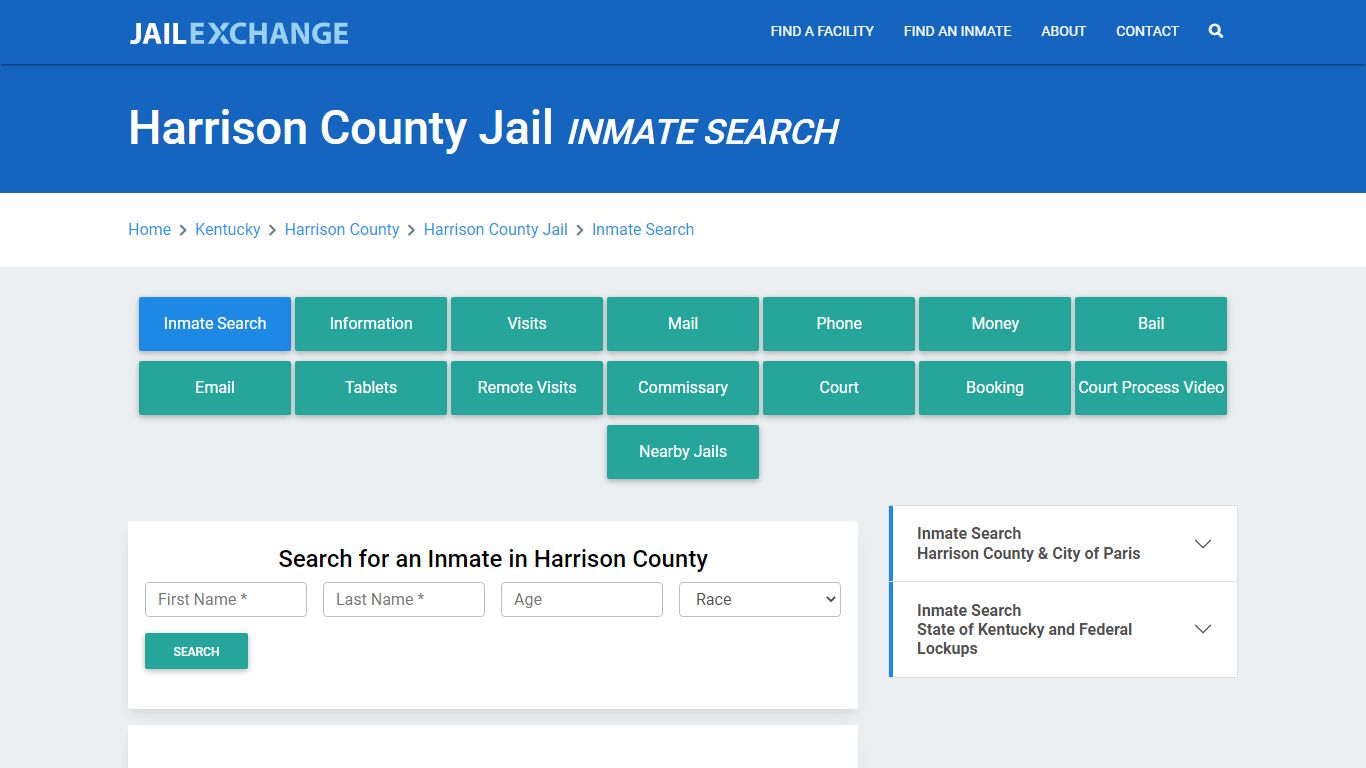 Harrison County Jail, KY Inmate Search: Roster & Mugshots