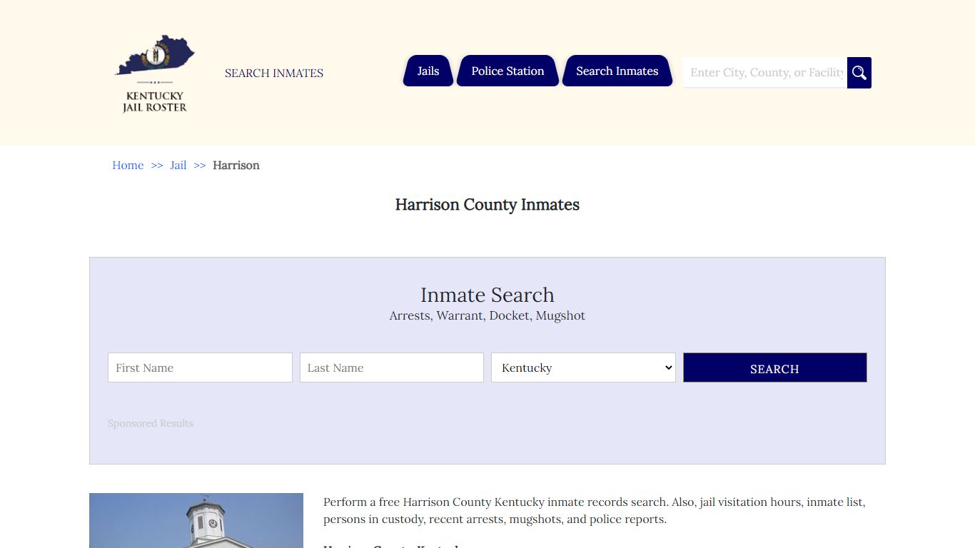 Harrison County Inmates - Jail Roster Search